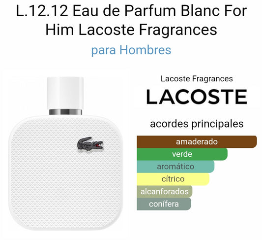 Lacoste 12.12 blanc eau the parfum